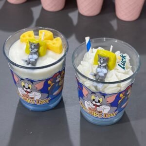 Funny Tom and Jerry Whipped Cream Candle