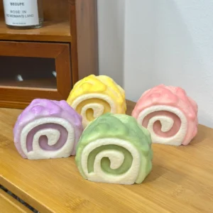 Pastel Swiss Roll Soy Wax Candle Set