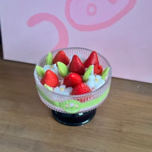 Strawberry Dessert Cup Scented Candle